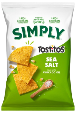 Tostitos sea salt and avocado oil