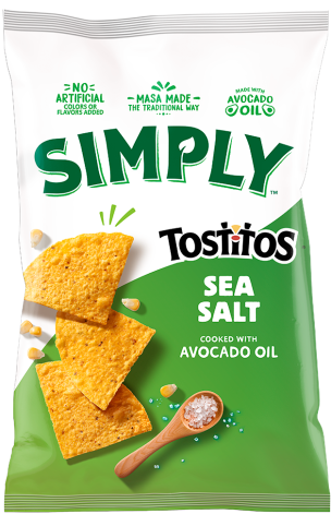 Tostitos sea salt and avocado oil